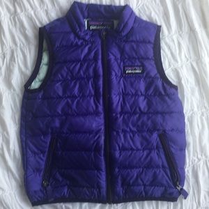 Purple Patagonia down vest size 2T